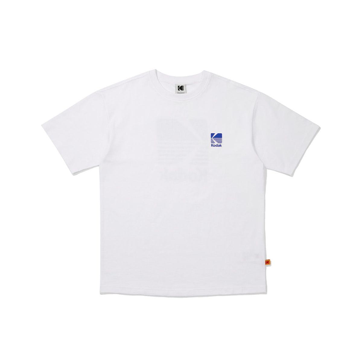 코닥(KODAK) 빅로고 코튼 반팔 티셔츠 WHITE