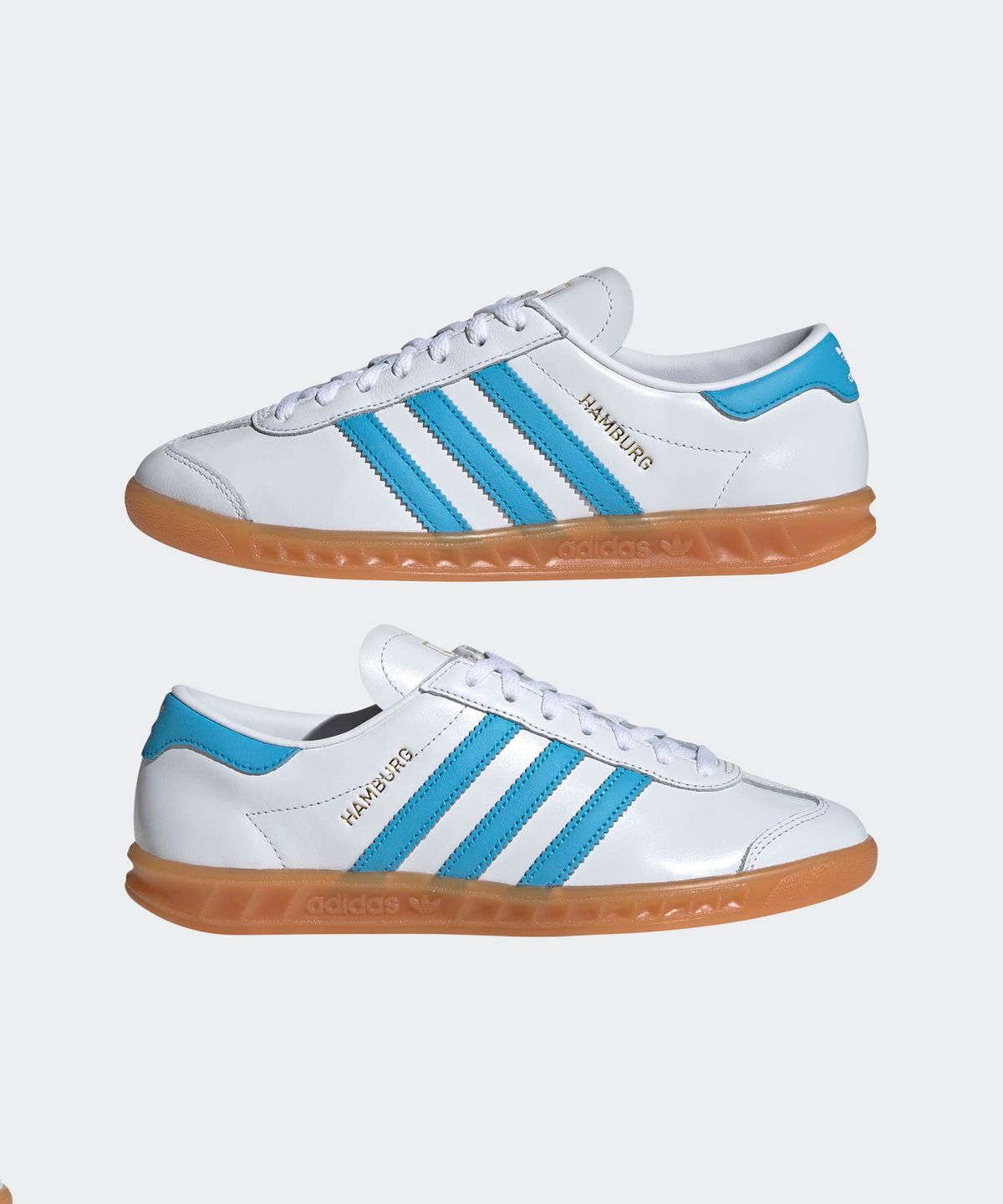 아디다스(ADIDAS) 함부르크  - 화이트:스카이블루 / JI2625