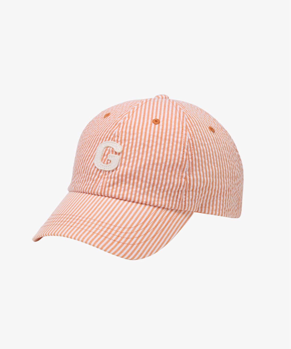 골스튜디오(GOALSTUDIO) G LOGO SEERSUCKER BALL CAP-ORANGE