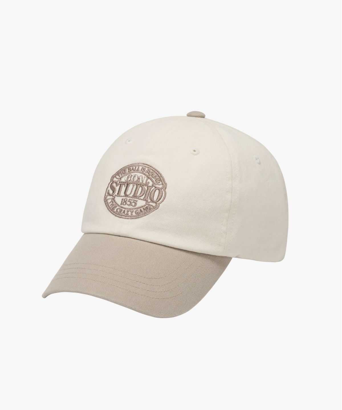 골스튜디오(GOALSTUDIO) COLOR BLOCK BALL CAP-BEIGE