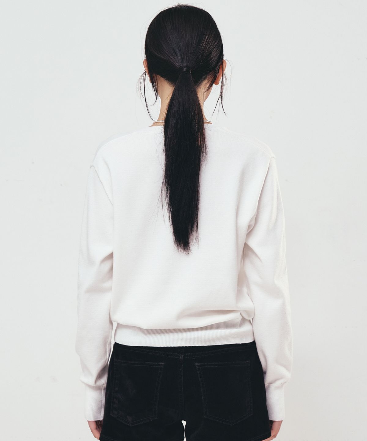 닉앤니콜(NICK&NICOLE) NICOLE ROSE JAQUARD PULLOVER KNIT_IVORY