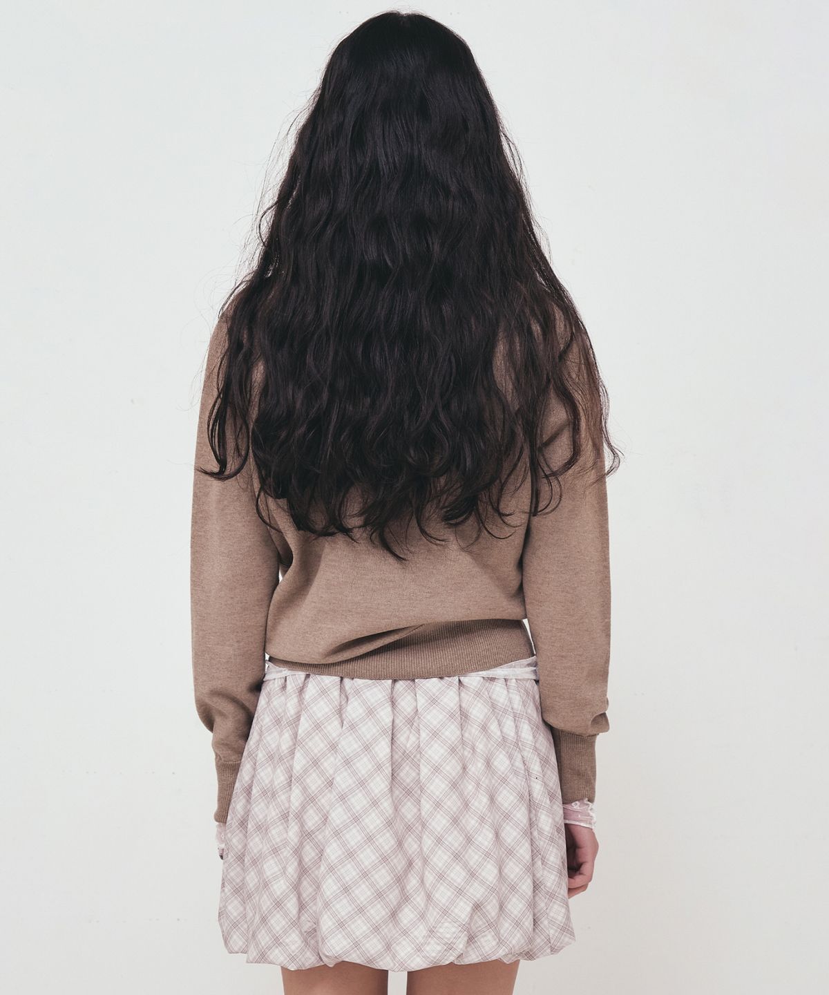 닉앤니콜(NICK&NICOLE) NICOLE ROSE JAQUARD PULLOVER KNIT_BROWN
