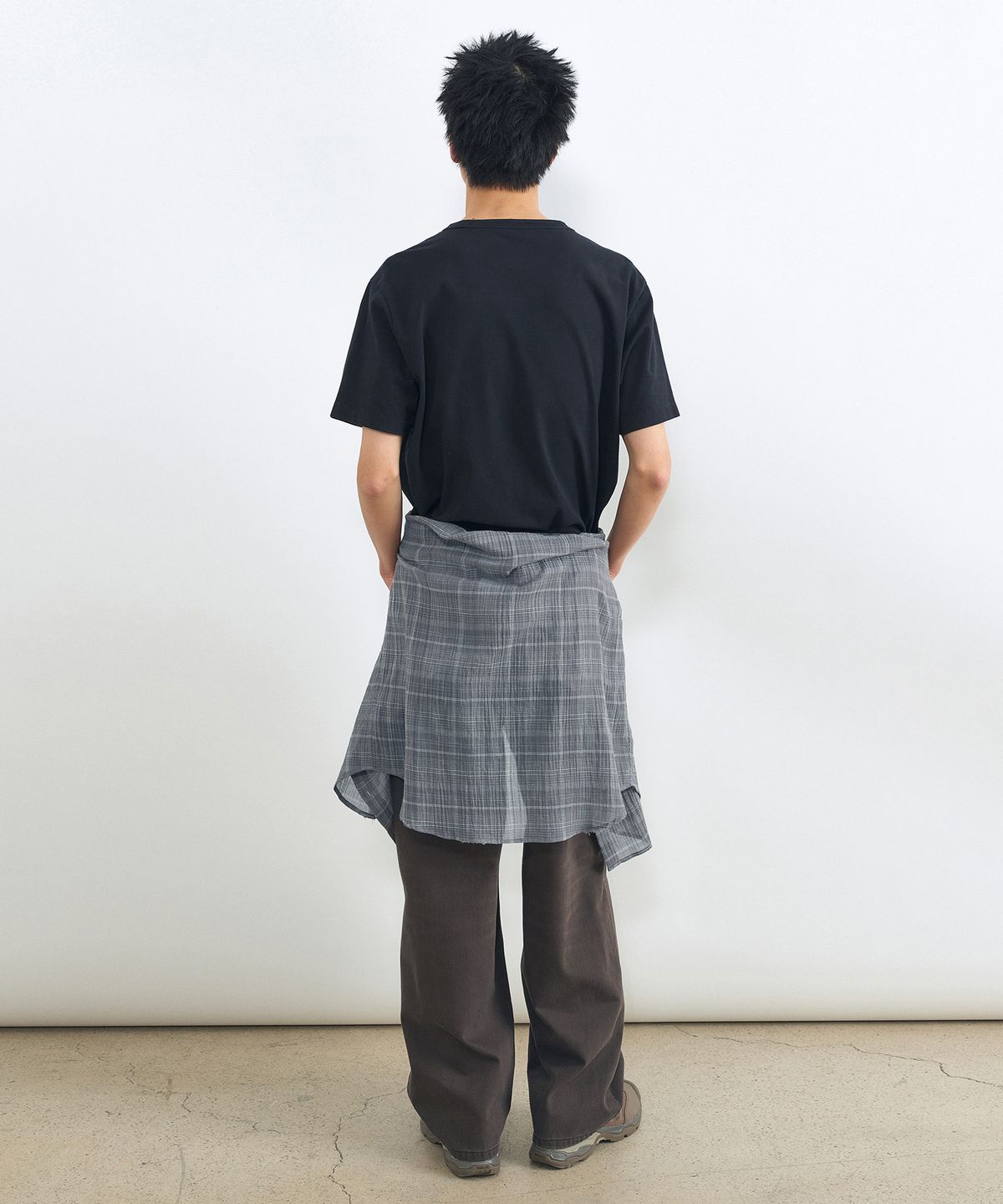 인사일런스(INSILENCE) 가먼트다잉 박스핏 티셔츠 WASHED BLACK