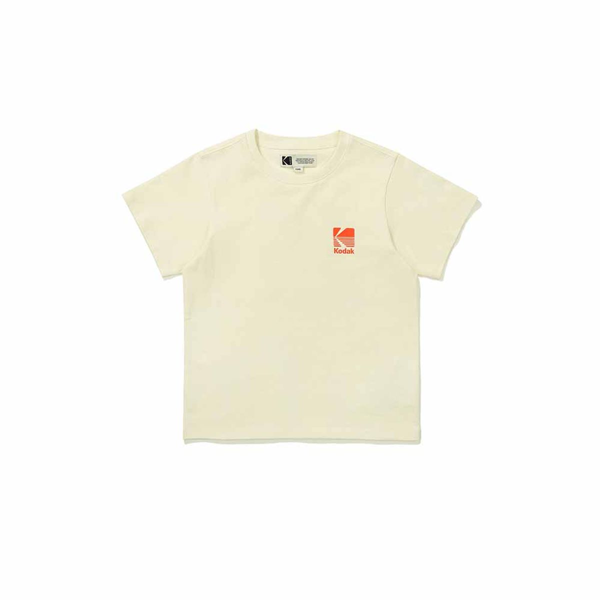 코닥 키즈(KODAK KIDS) 빅로고 코튼 반팔 티셔츠 키즈 IVORY