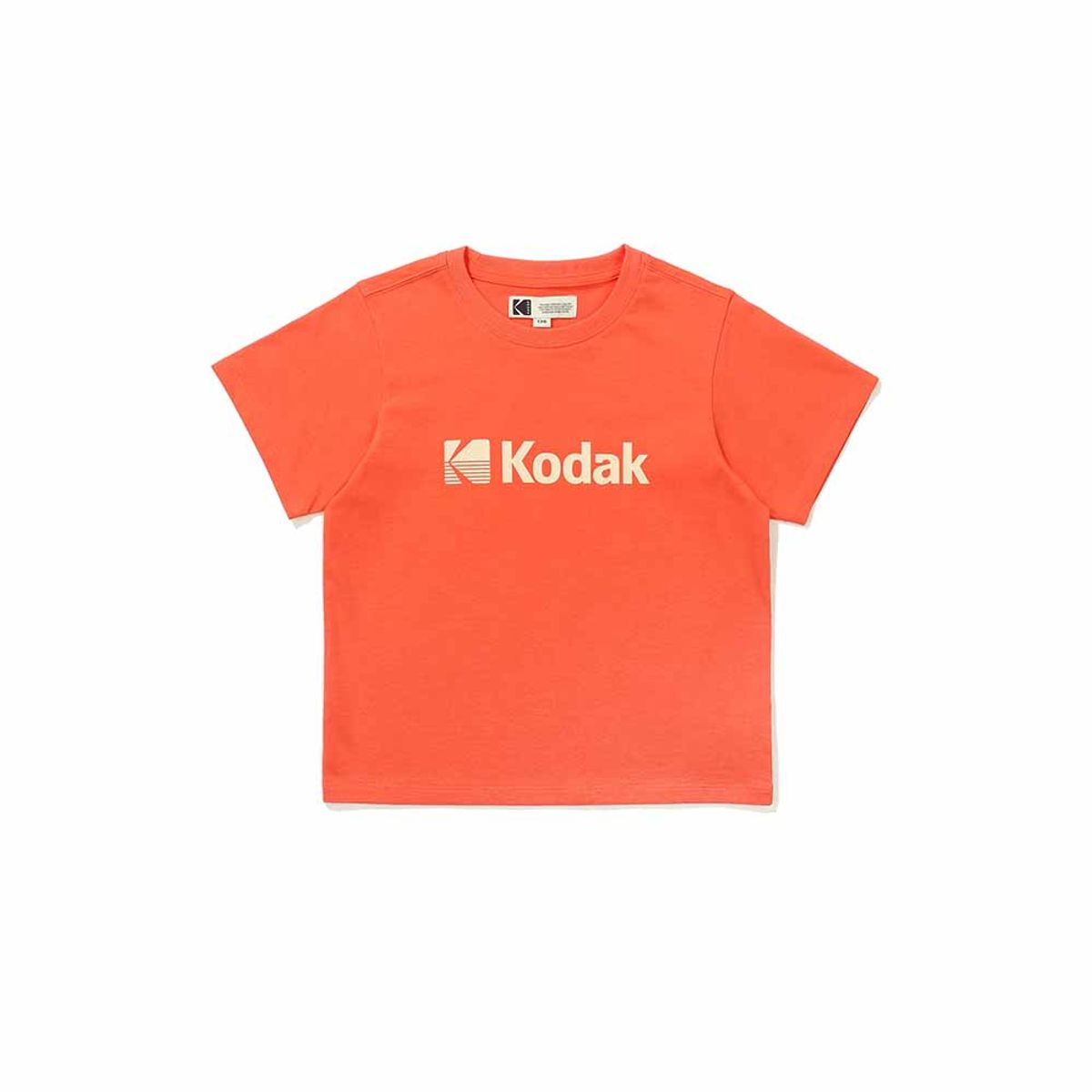 코닥 키즈(KODAK KIDS) 빅로고 아스킨 레귤러핏 반팔 티셔츠 키즈 ORANGE