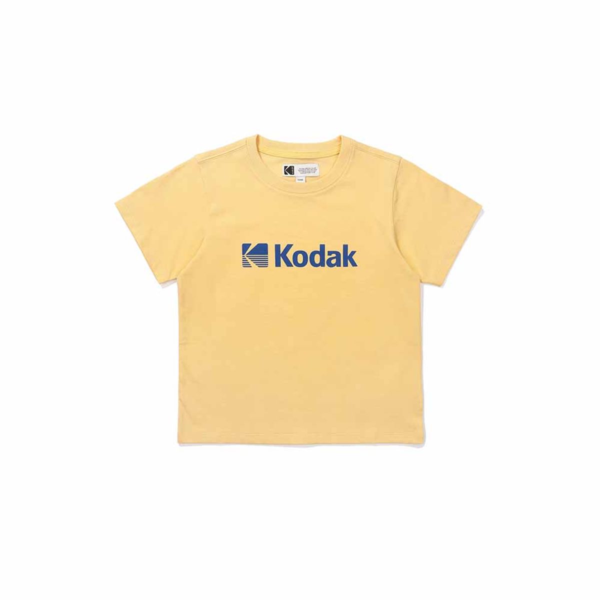 코닥 키즈(KODAK KIDS) 빅로고 아스킨 레귤러핏 반팔 티셔츠 키즈 YELLOW