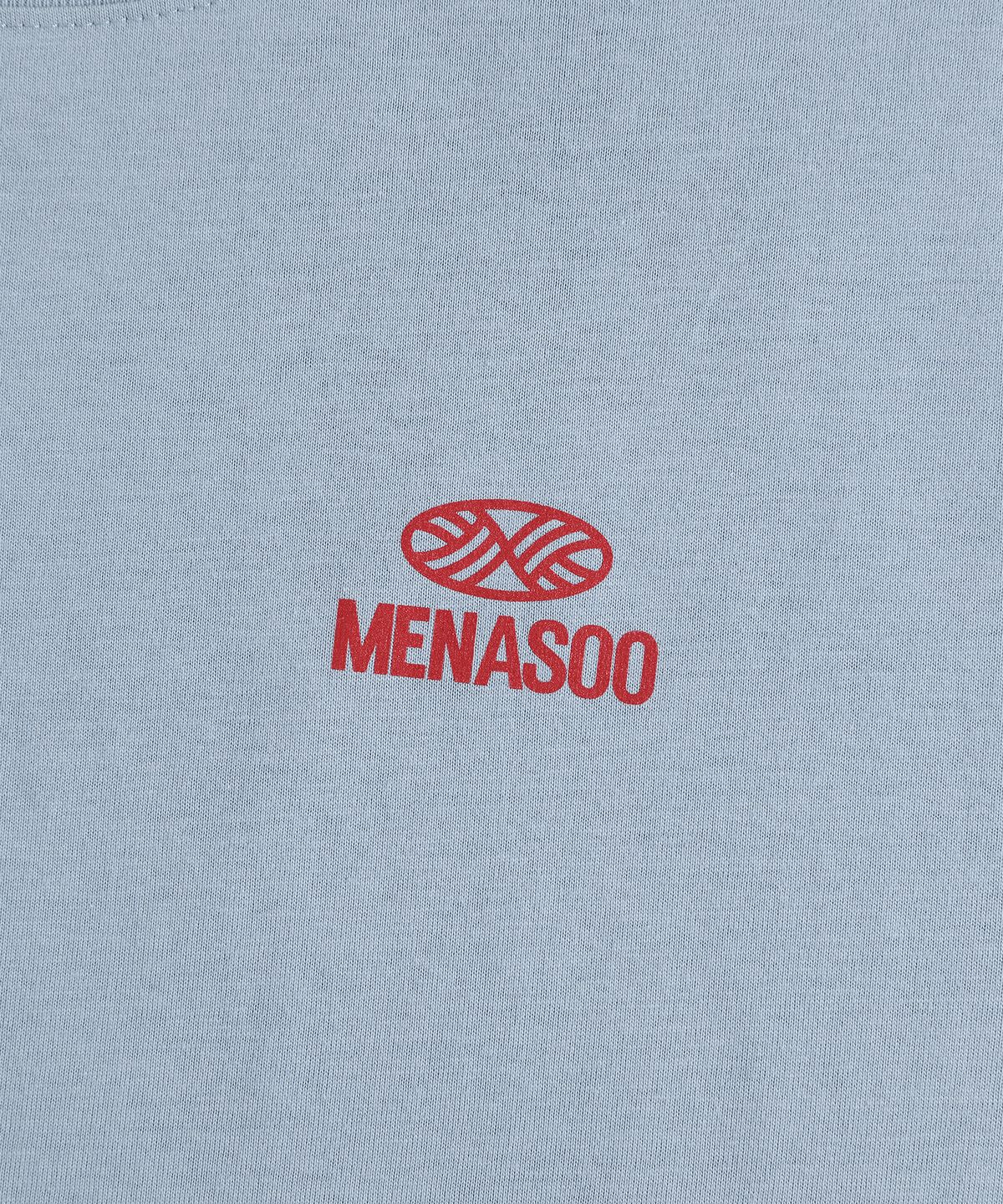 미나수(MENASOO) Mns Hearttrack Graphic T Shirt_Skyblue