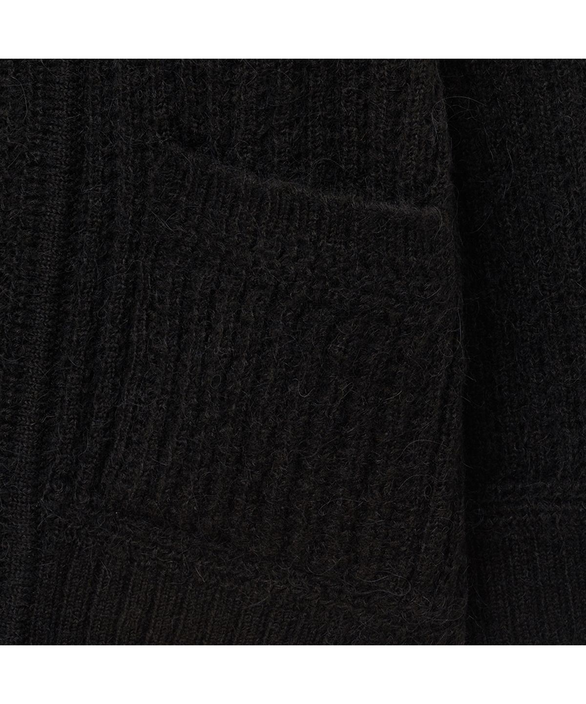 이올로(IOLO) 우먼 알파카 블렌드 드롭 가디건_블랙
