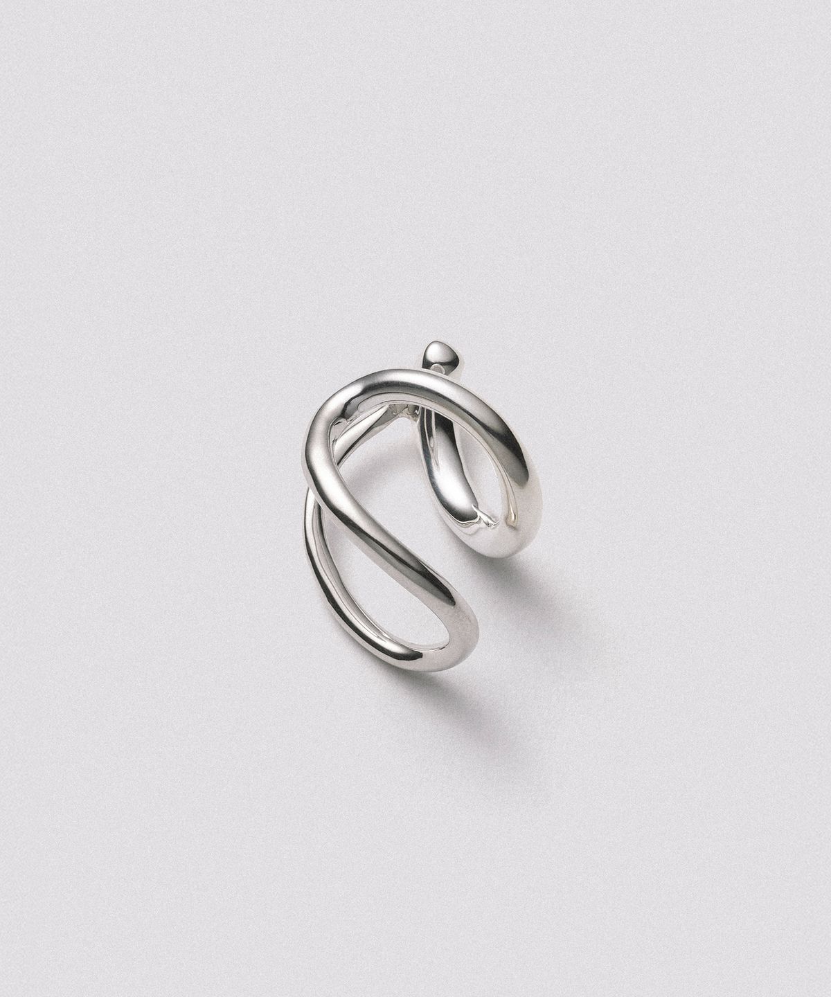 휴스타드(HUSTAD) 238 Leaf Earcuff_ 925 실버 립 이어커프