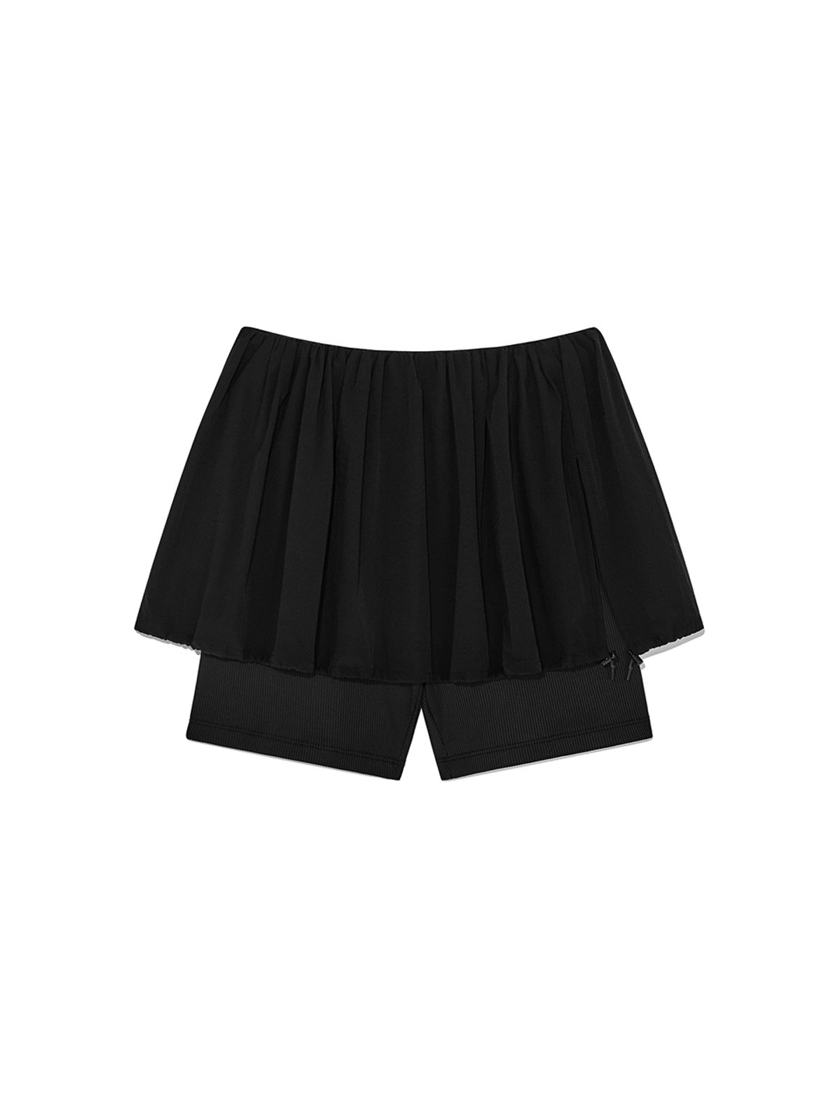 기준(KIJUN) Puff Layered Shorts Black