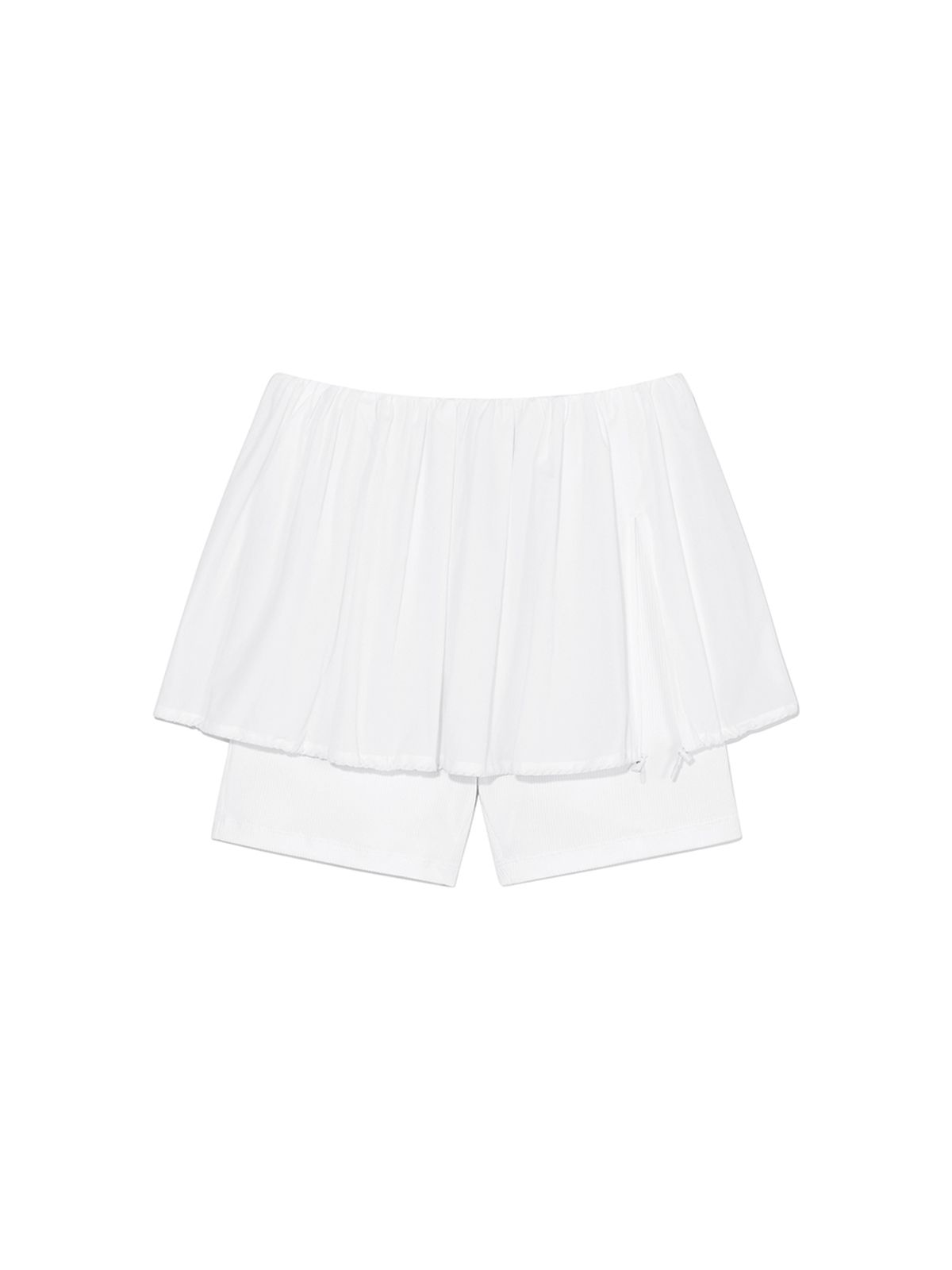 기준(KIJUN) Puff Layered Shorts Off-White