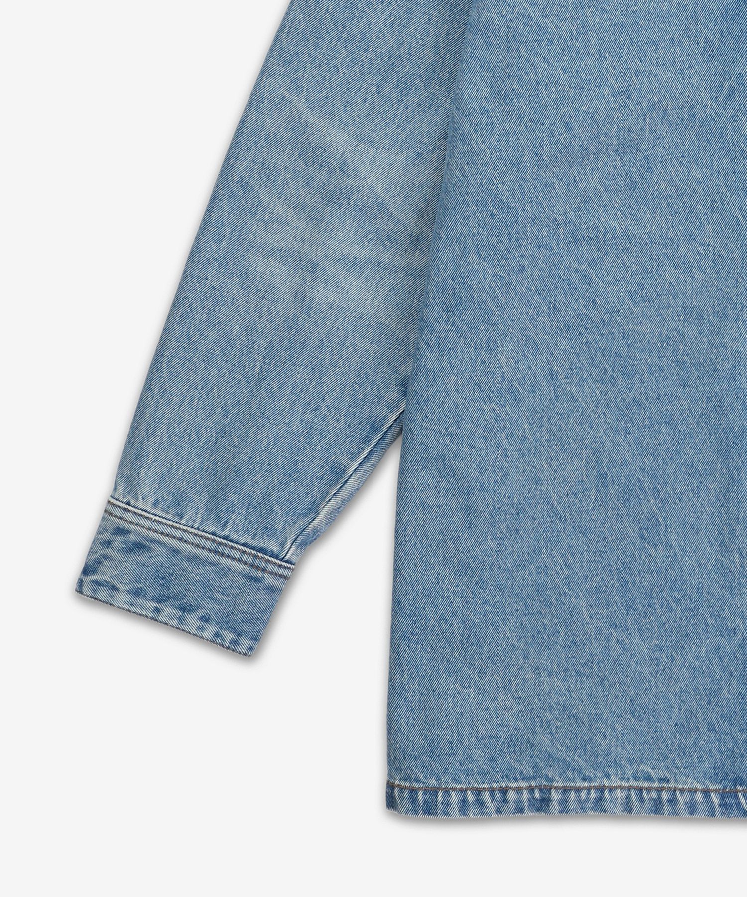 ★AMI PARIS★ Denim Heart Logo Over Tee Blue FJK273DE0046480 USED BLUE Ami de Coeur Overshirt | AMI PARIS
