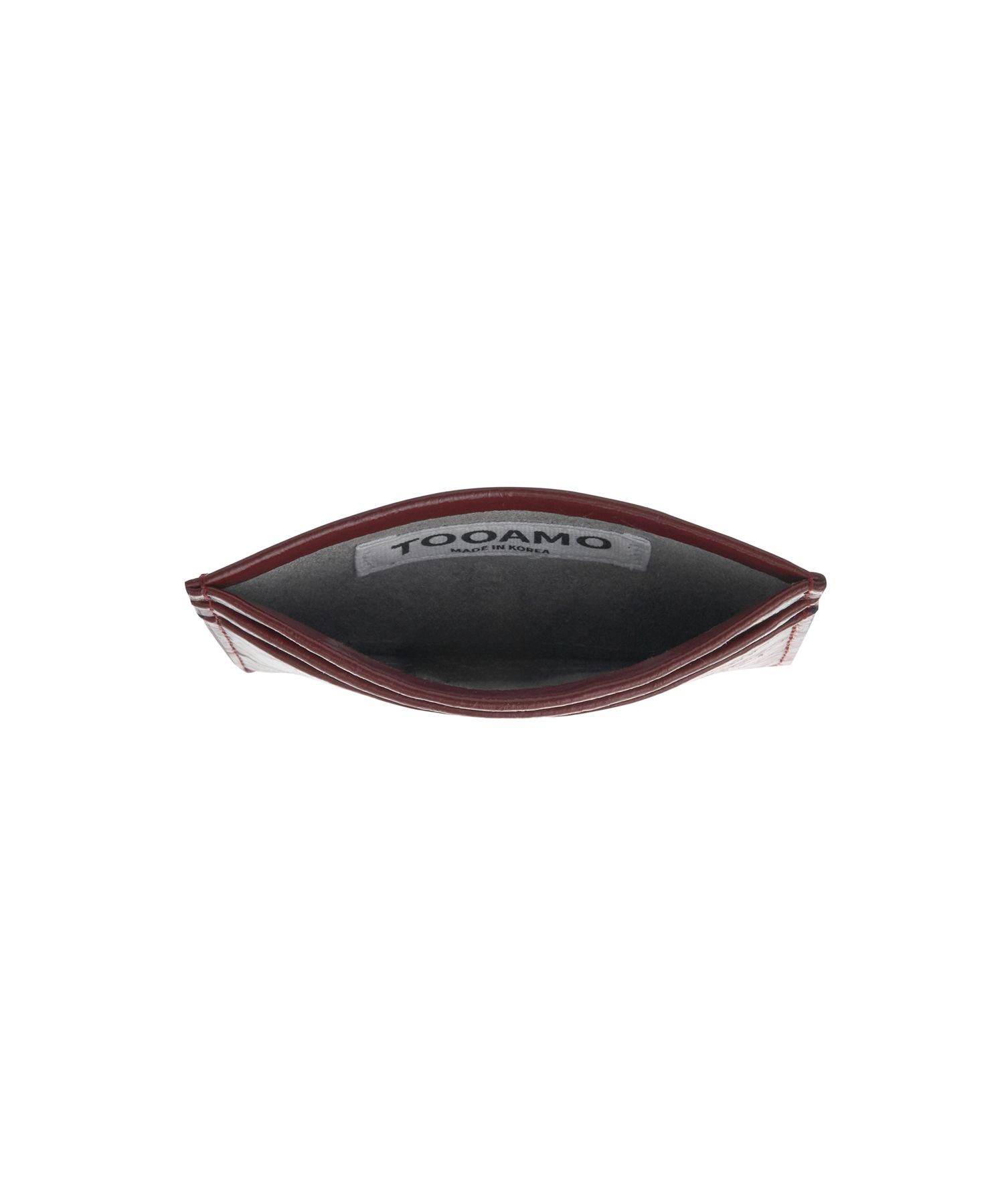 MUSINSA公式 | TOOAMO Vintage Card Wallet Wine [Cowhide]