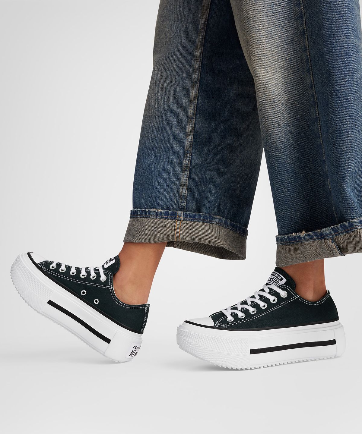 컨버스(CONVERSE) 척테일러 올스타 더블 스택 블랙 A15490C