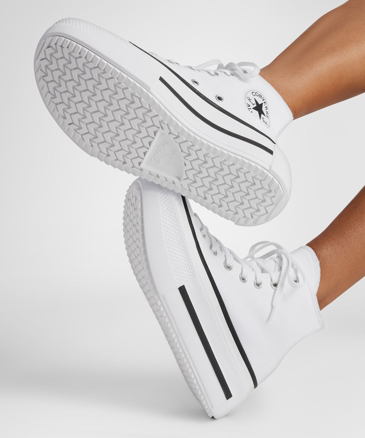 컨버스(CONVERSE) 척테일러 올스타 더블 스택 화이트 A12976C
