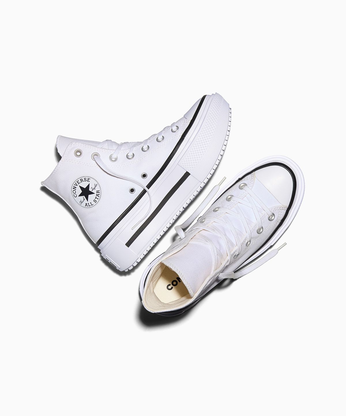 컨버스(CONVERSE) 척테일러 올스타 더블 스택 화이트 A12976C