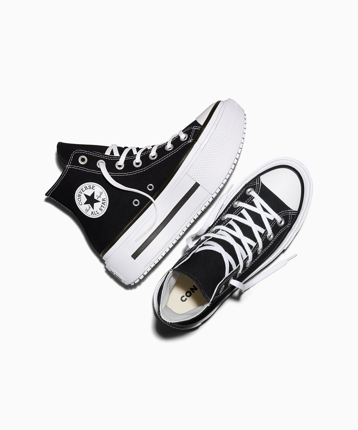 컨버스(CONVERSE) 척테일러 올스타 더블 스택 블랙 A12975C