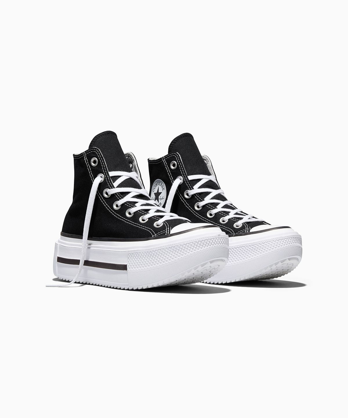 컨버스(CONVERSE) 척테일러 올스타 더블 스택 블랙 A12975C