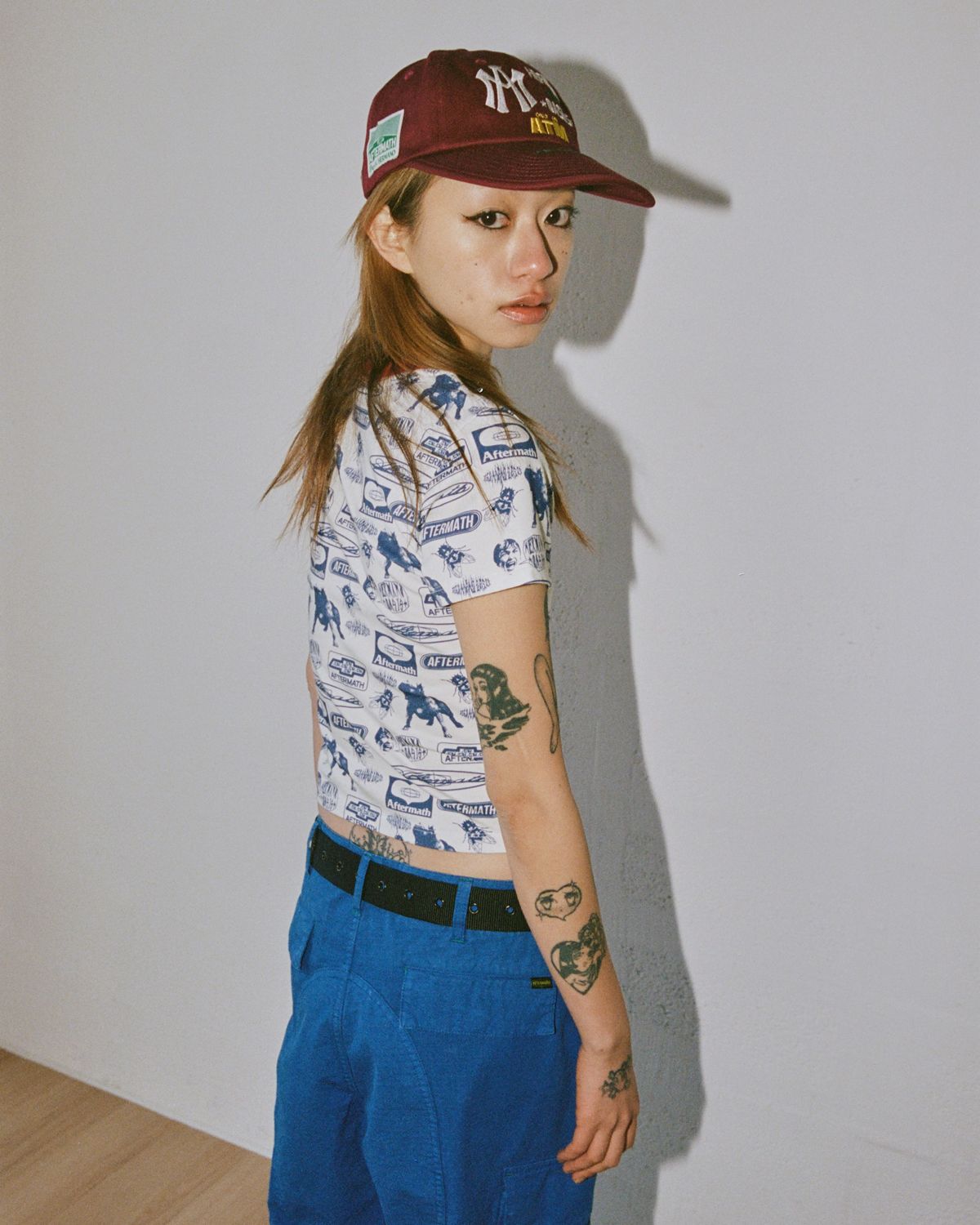 애프터매스(AFTERMATH) W FULL PRINT TEE [CREAM]