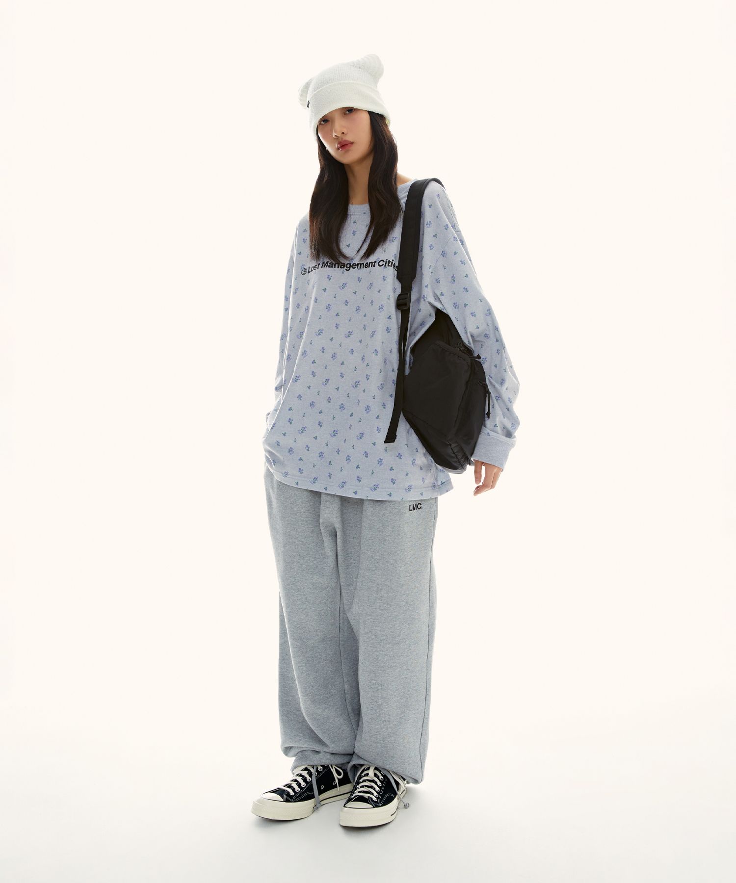 MUSINSA | LMC FN OG LONG SLV TEE flower gray