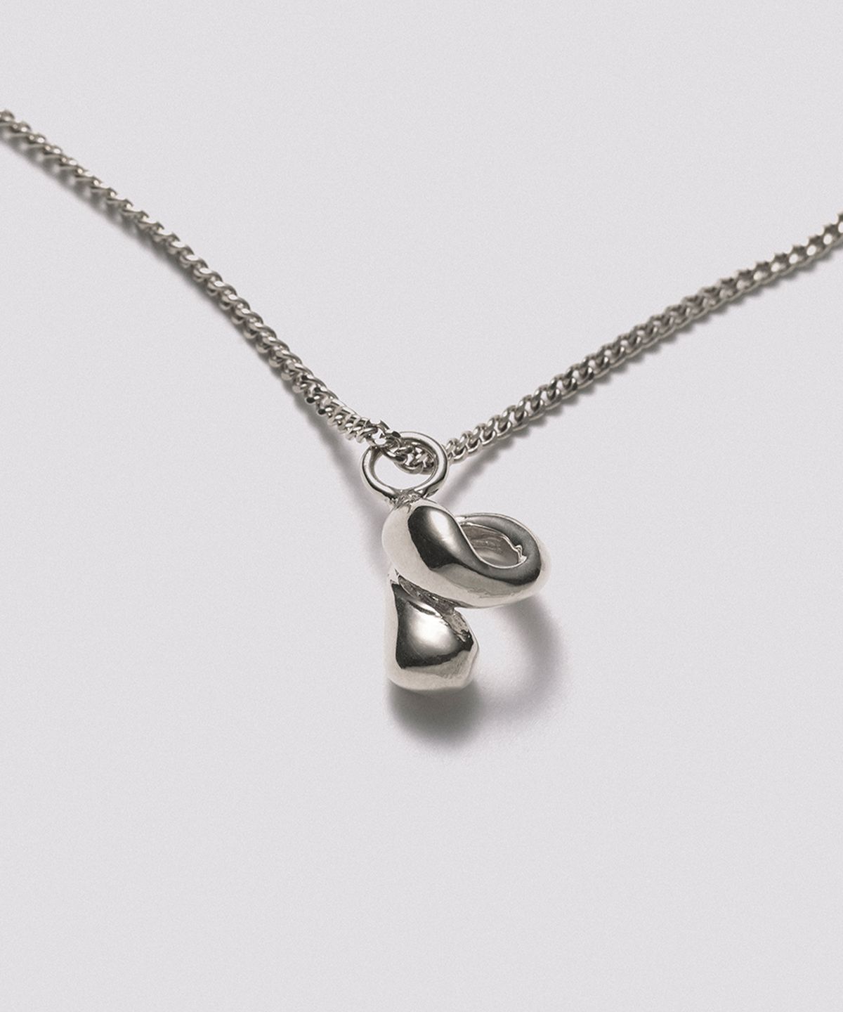 휴스타드(HUSTAD) 241 Twist Flower Necklace_925 실버 네크리스