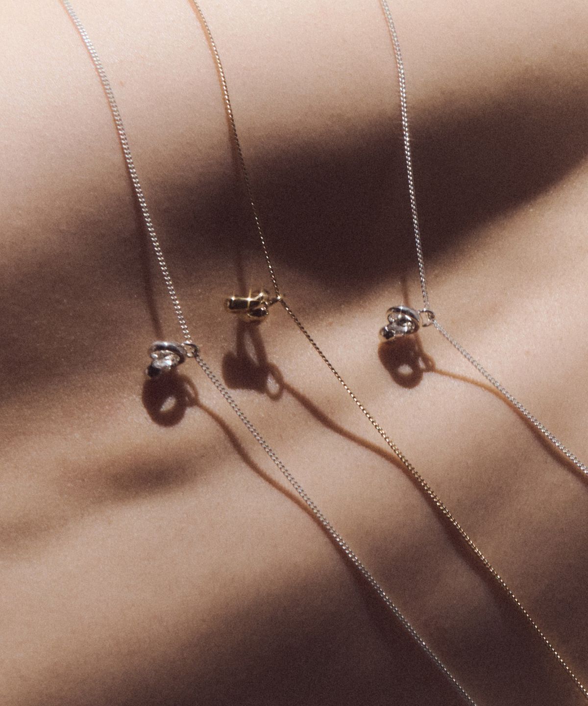휴스타드(HUSTAD) 241 Twist Flower Necklace_925 실버 네크리스