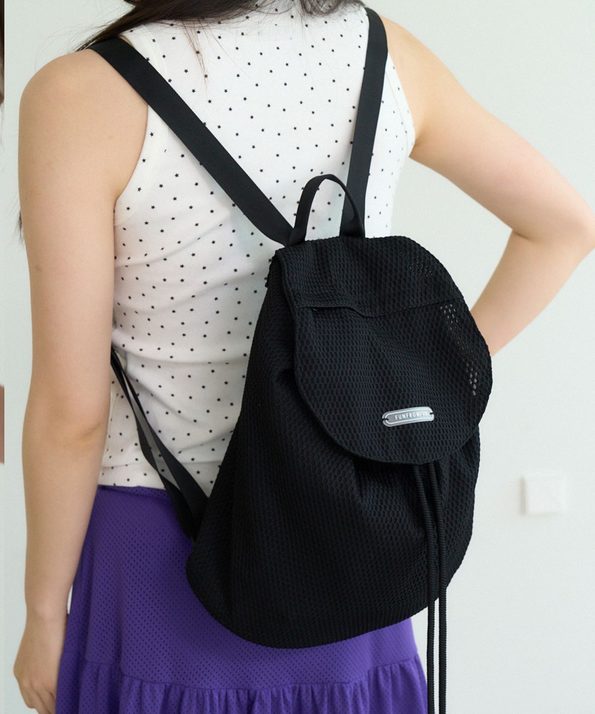 펀프롬펀(FUNFROMFUN) Easy Mesh Backpack (Black)