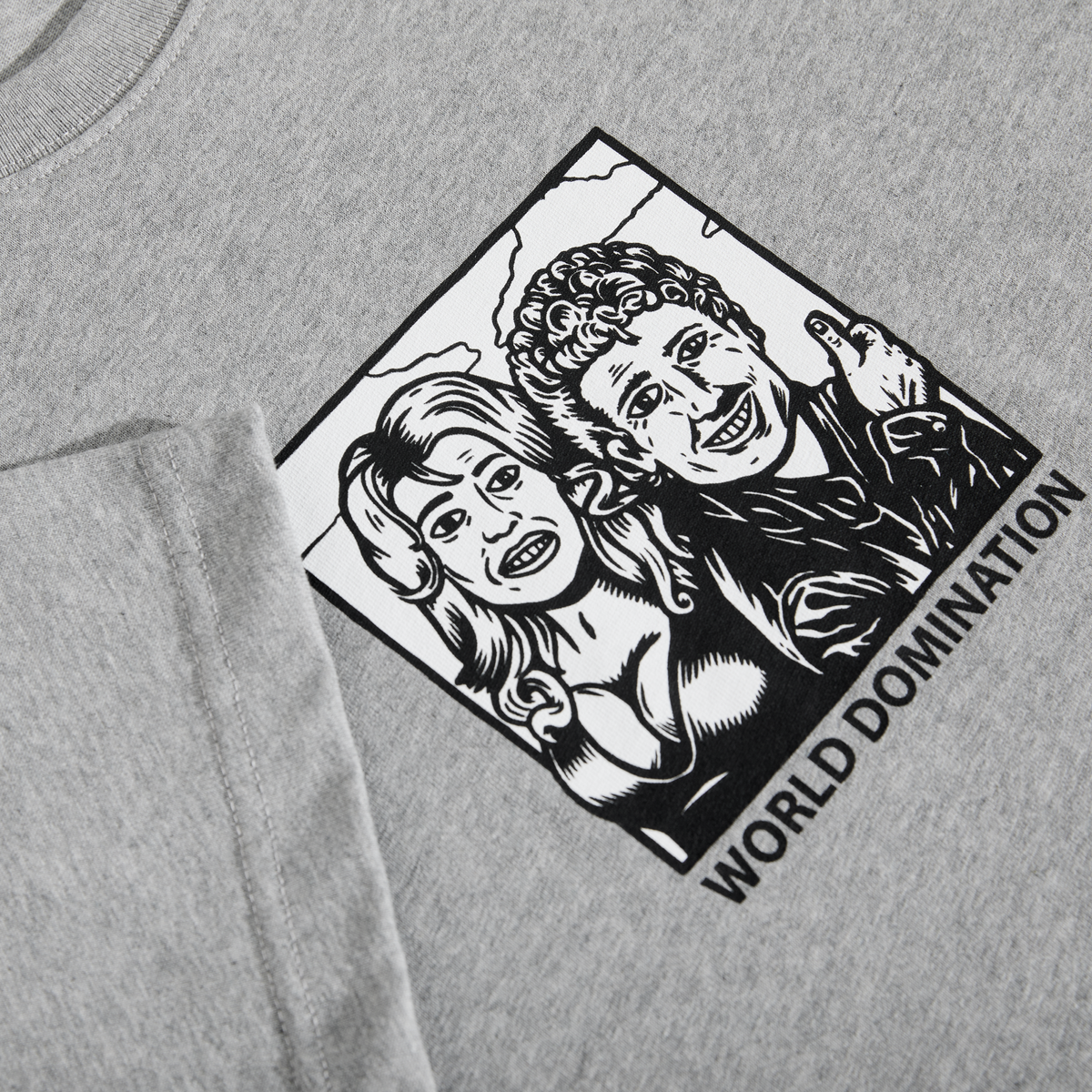 폴라(POLAR) WORLD DOMINATION TEE [HEATHER GREY]