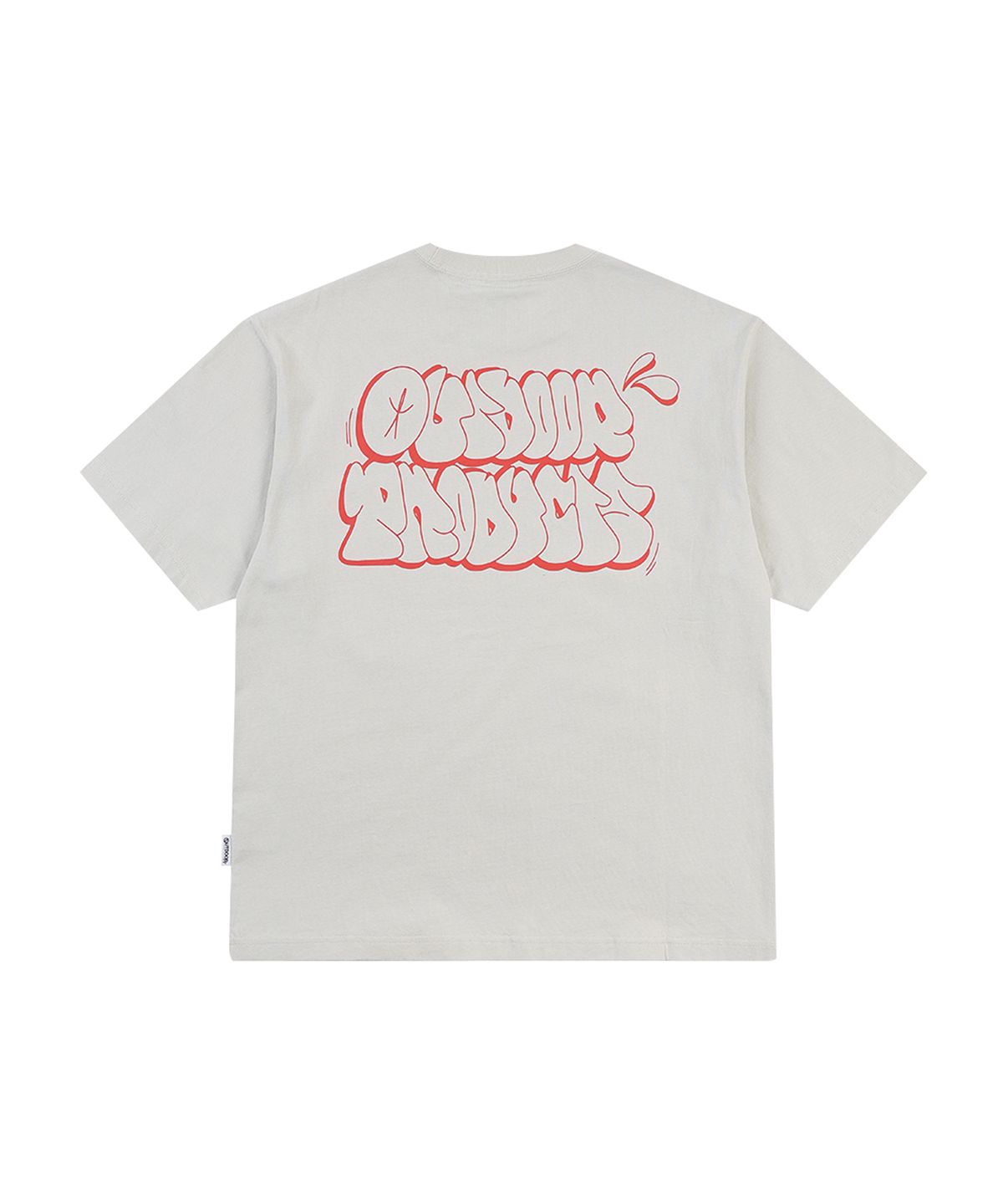 아웃도어 프로덕츠(OUTDOOR PRODUCTS) GRAFFITI LOGO T-SHIRTS (LIGHT GRAY)