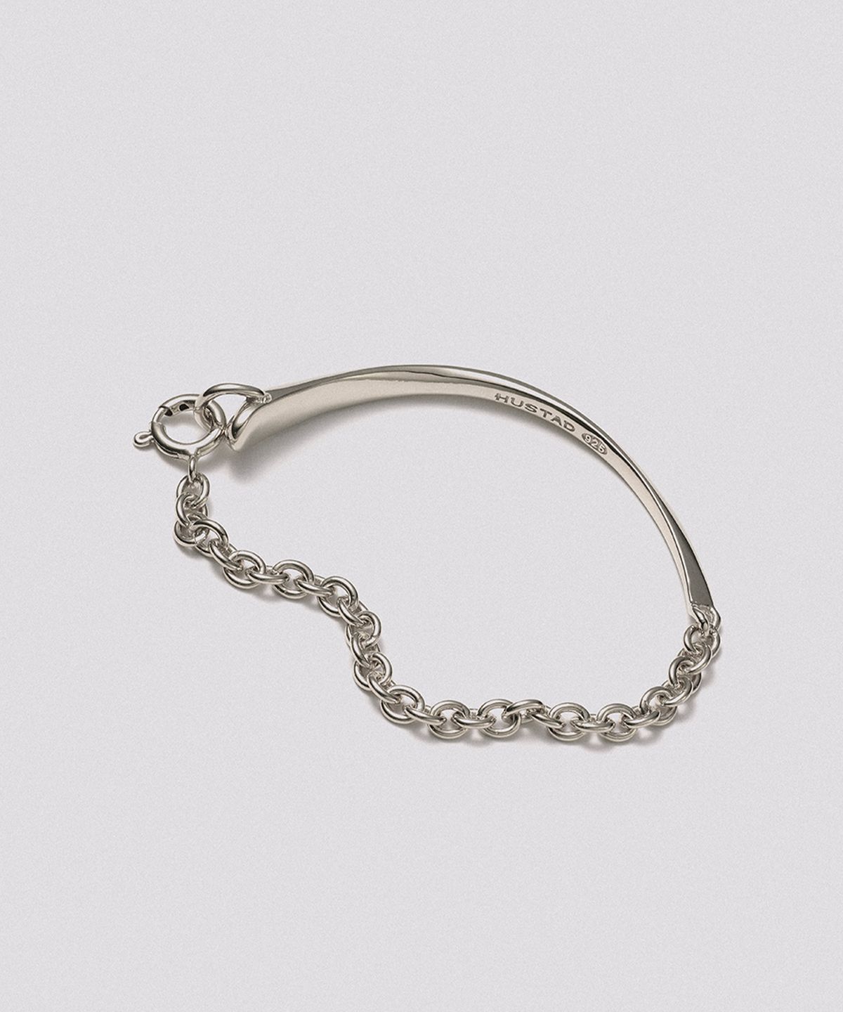 휴스타드(HUSTAD) 243 Leaf Line Bracelet_ 925 실버 브레이슬렛