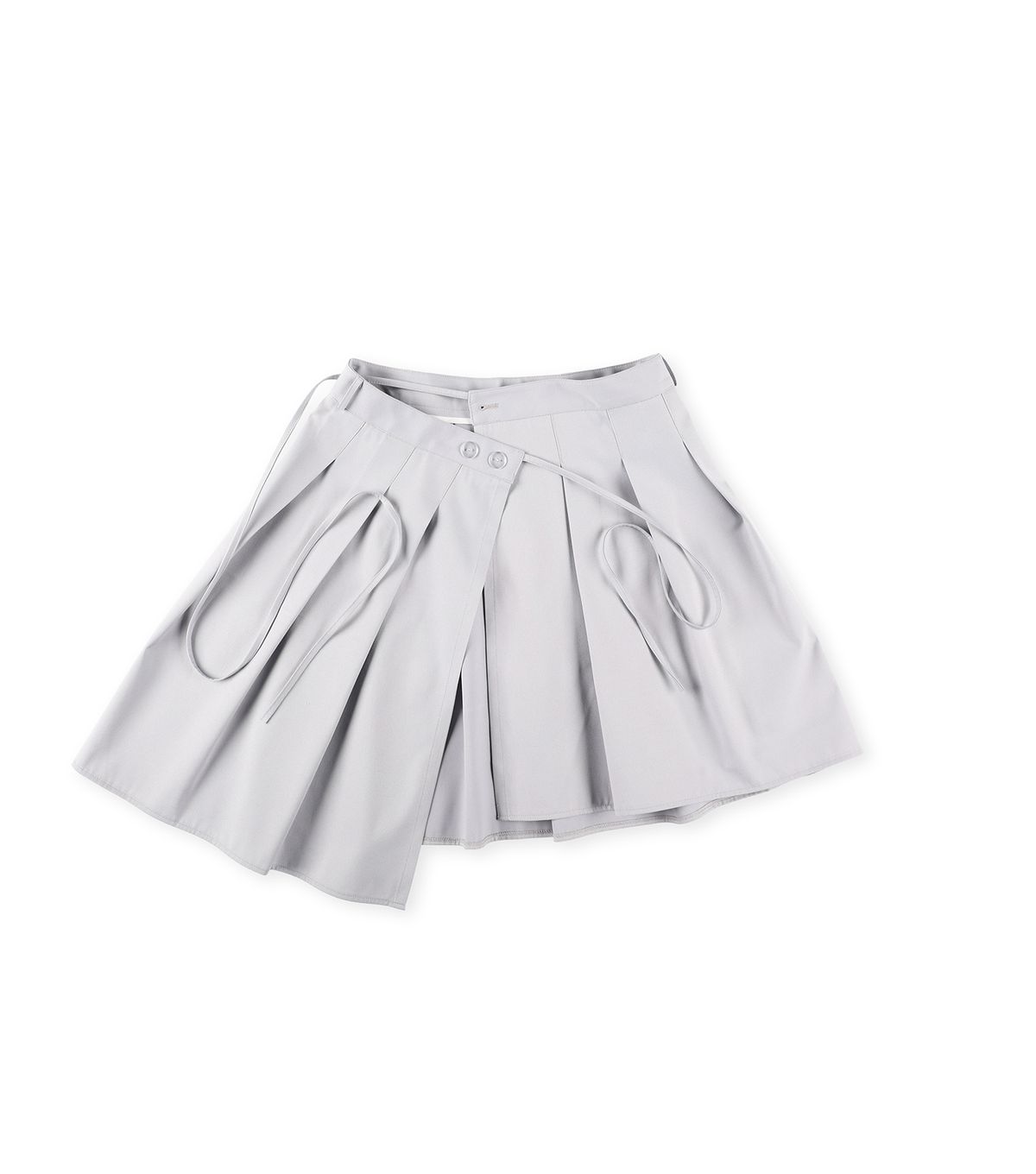 큐클리프(CUECLYP) [BB] Pleats Layered Skirt (Gray)