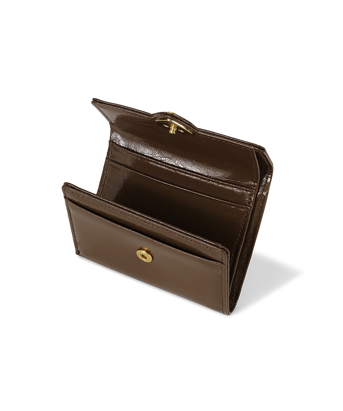 페넥(FENNEC) HEARTY FLAP WALLET - MOCHA BROWN
