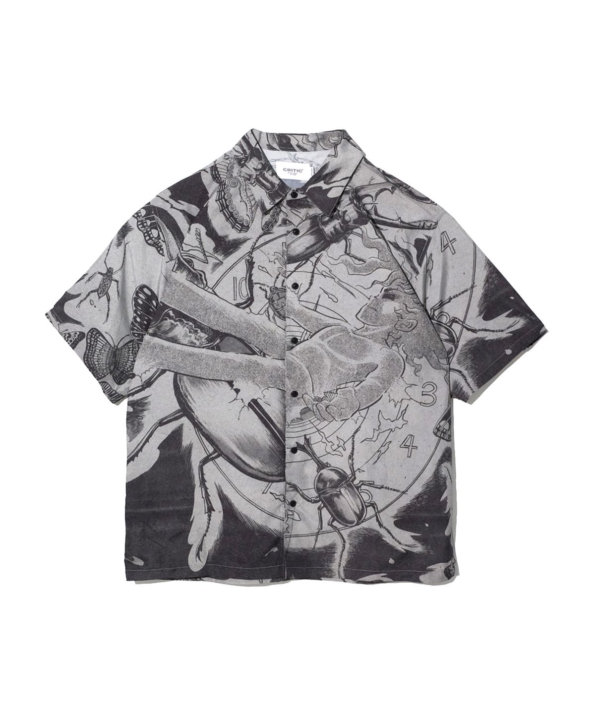 크리틱(CRITIC) CRITIC X INSECT BOY GRAPHIC SHIRT BLACK