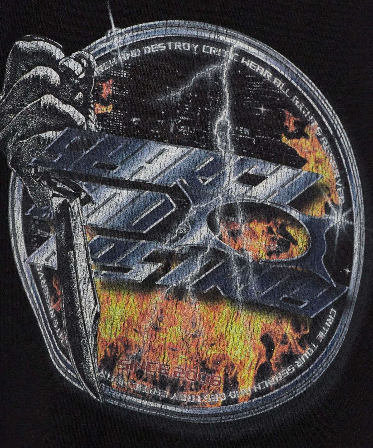 크리틱(CRITIC) BURNING BLADE T-SHIRTS BLACK