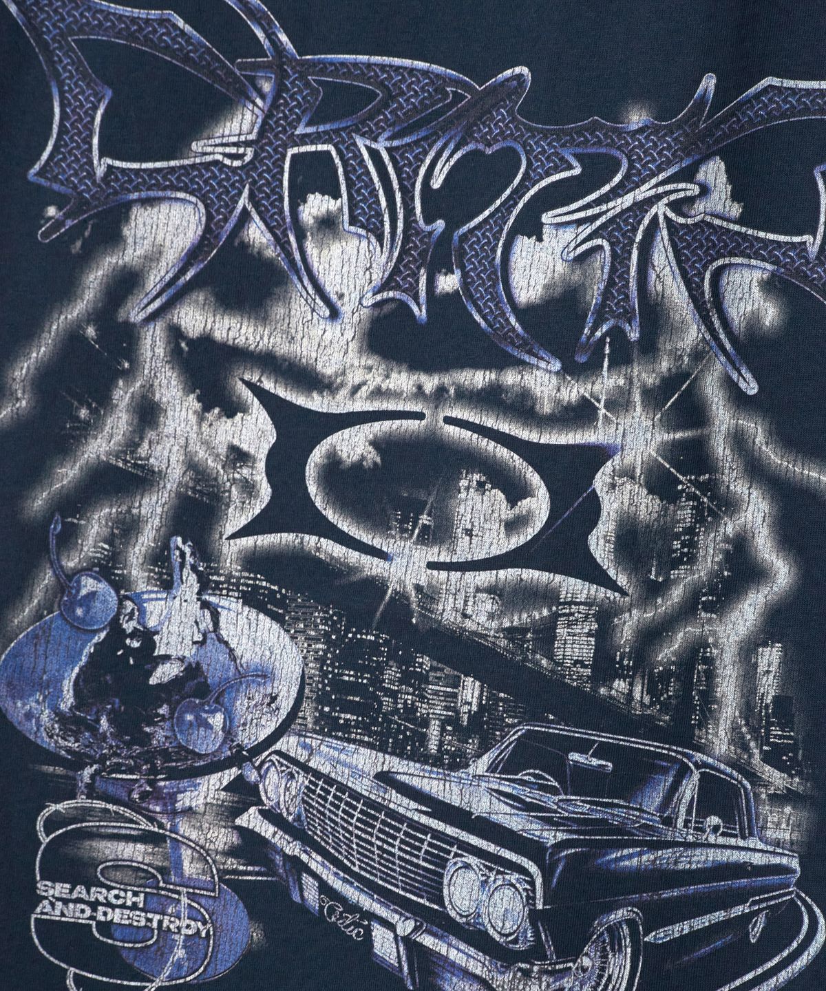 크리틱(CRITIC) LIGHTNING CITY T-SHIRT NAVY