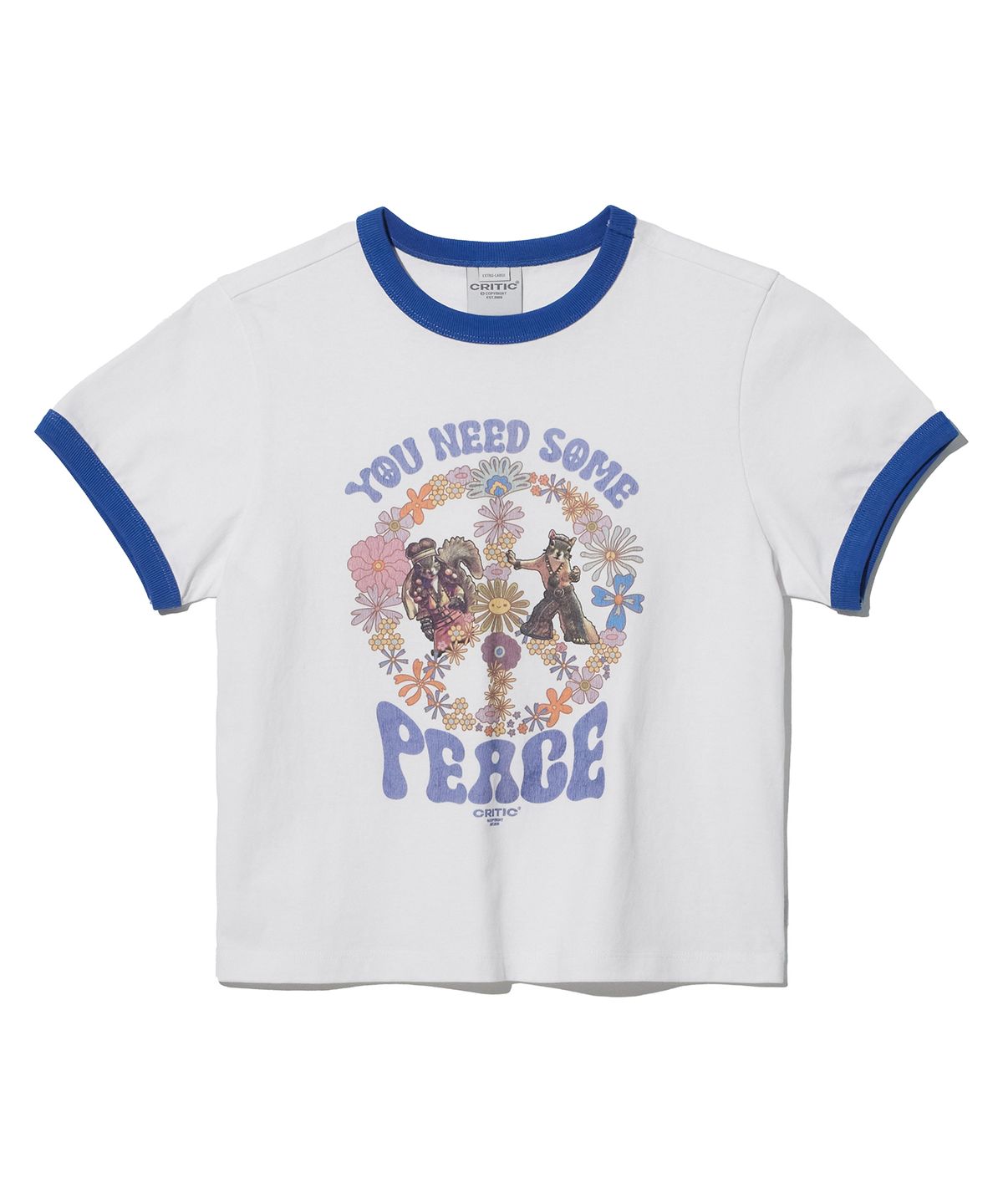크리틱(CRITIC) YOU NEED SOME PEACE T-SHIRTS(FOR WOMAN) WHITE