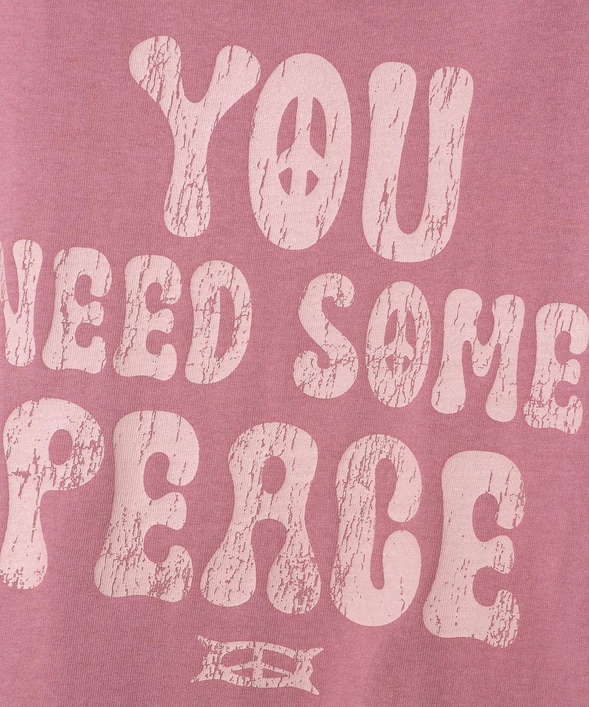 크리틱(CRITIC) YOU NEED SOME PEACE LOGO T-SHIRT (FOR WOMEN) PINK