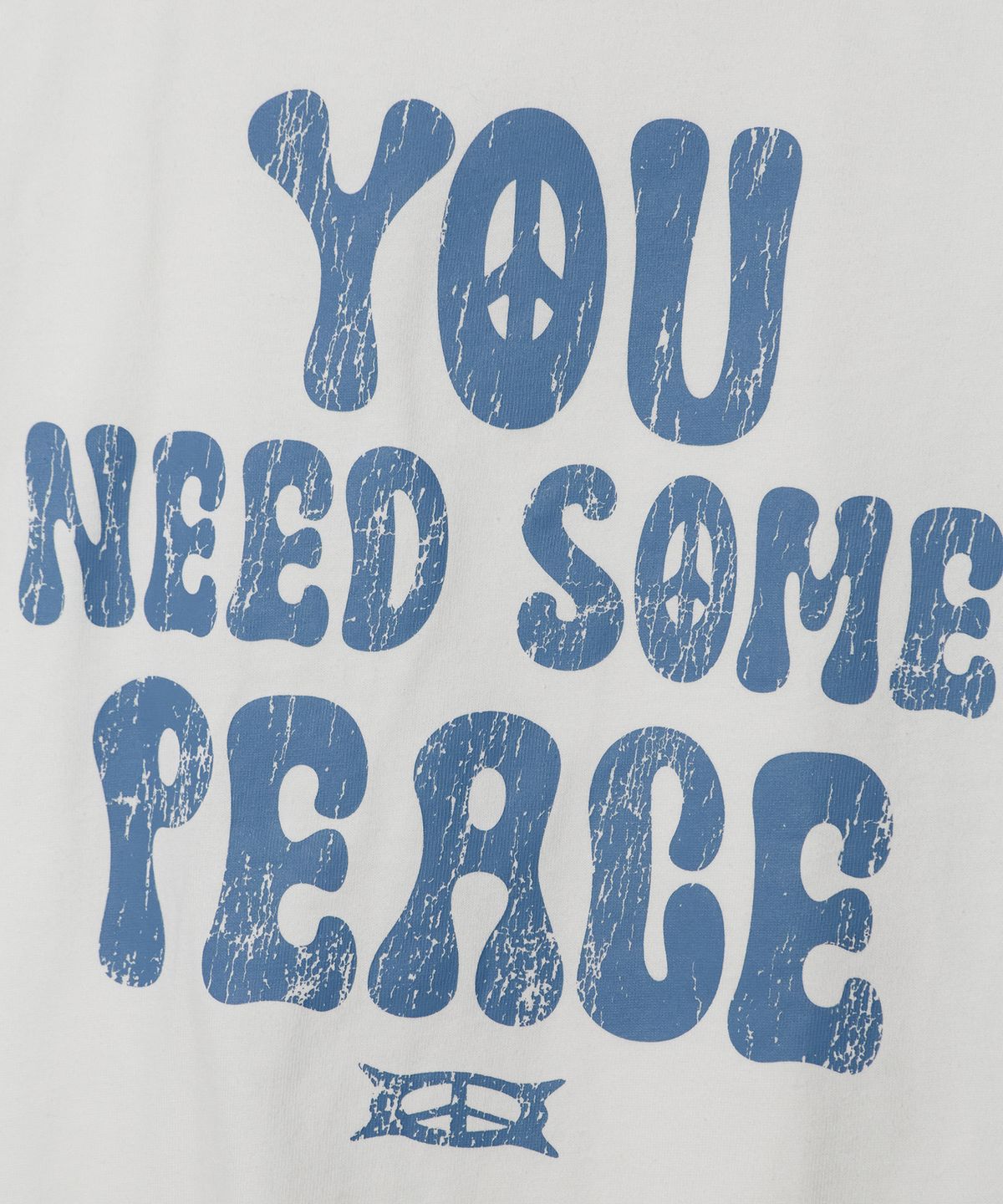 크리틱(CRITIC) YOU NEED SOME PEACE LOGO T-SHIRT (FOR WOMEN) WHITE