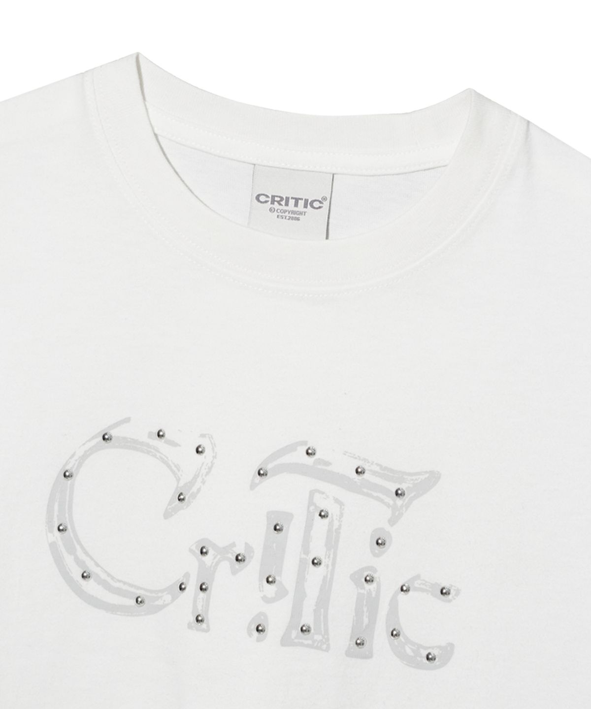 크리틱(CRITIC) GLIMMER GOTHIC T-SHIRTS (FOR WOMAN) WHITE