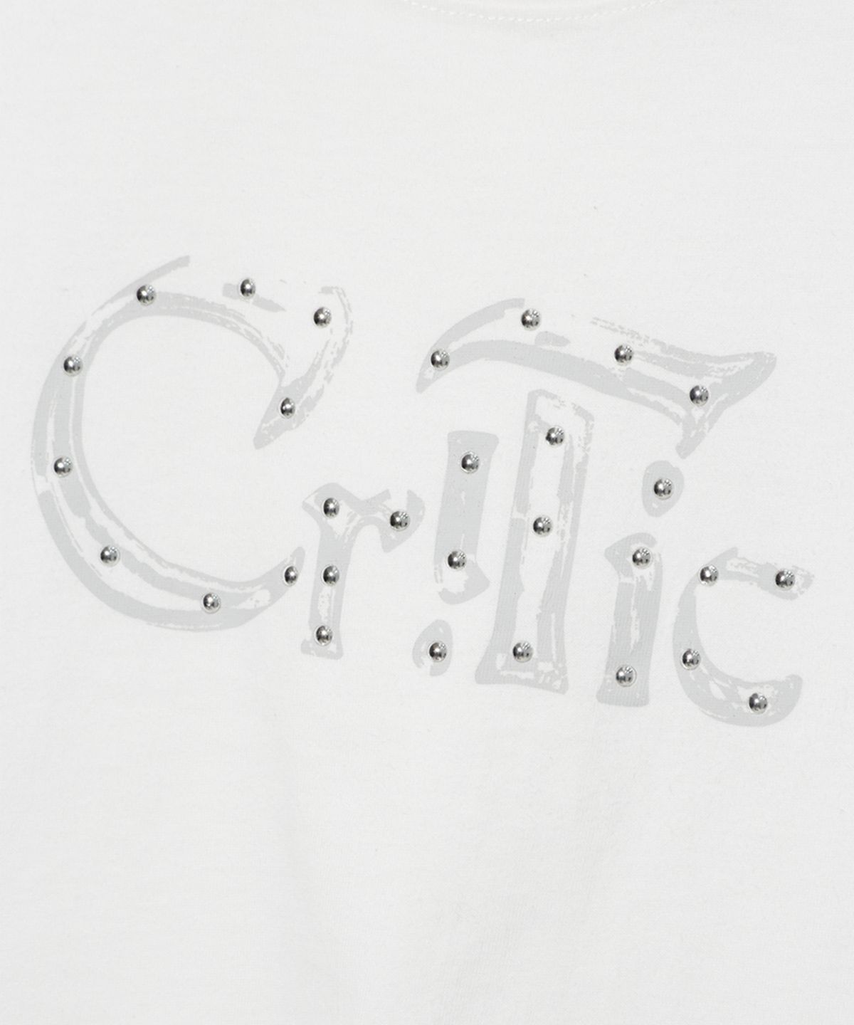 크리틱(CRITIC) GLIMMER GOTHIC T-SHIRTS (FOR WOMAN) WHITE