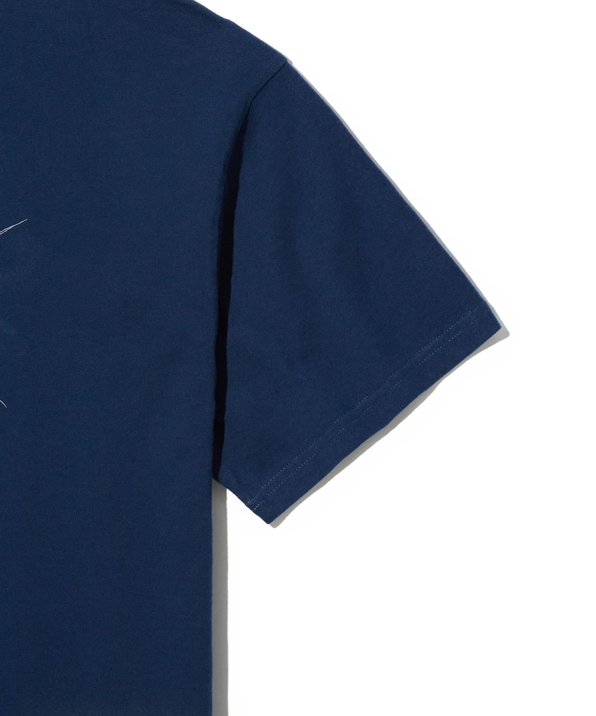 크리틱(CRITIC) SPIKE WORMHOLE SPRAY T-SHIRT NAVY