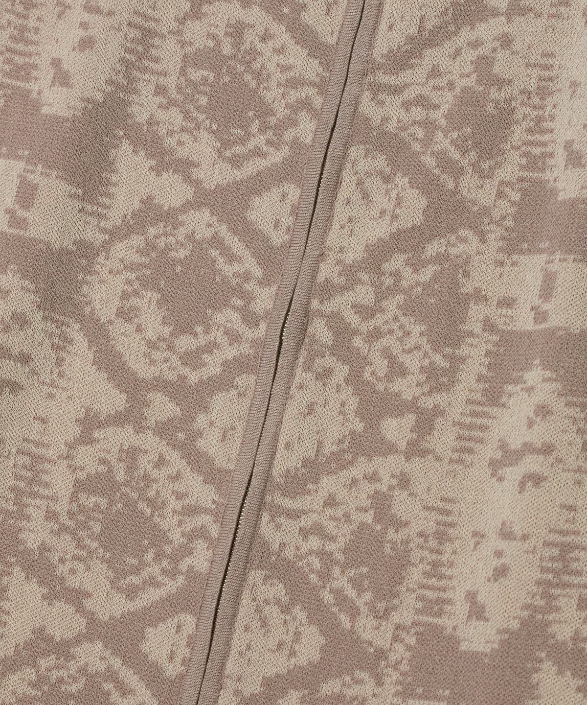 크리틱(CRITIC) PYTHON KNIT ZIP UP BEIGE