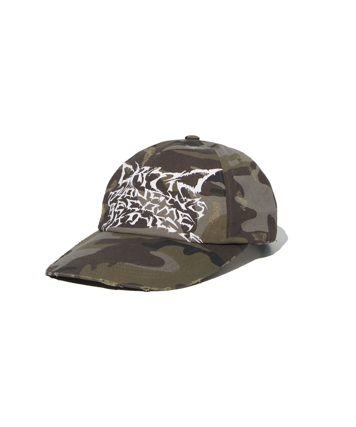 크리틱(CRITIC) RIFT LETTERING DESTROY WASHED CAP KHAKI