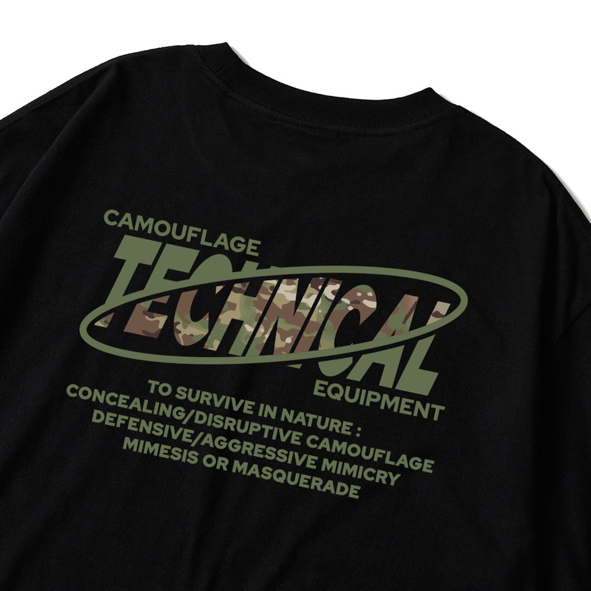스플래시코드(SPLASHCODE) 반팔 티셔츠 블랙 - 멀티캠 카모(Multicam Camo)