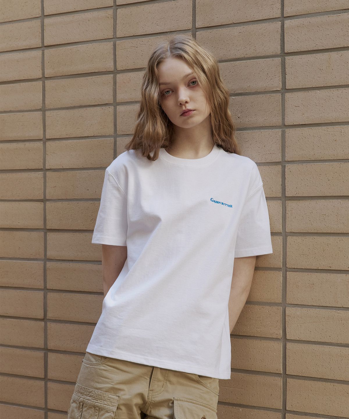 그린버터(GREENBUTTER) Cozy Solid Tee (Ivory)