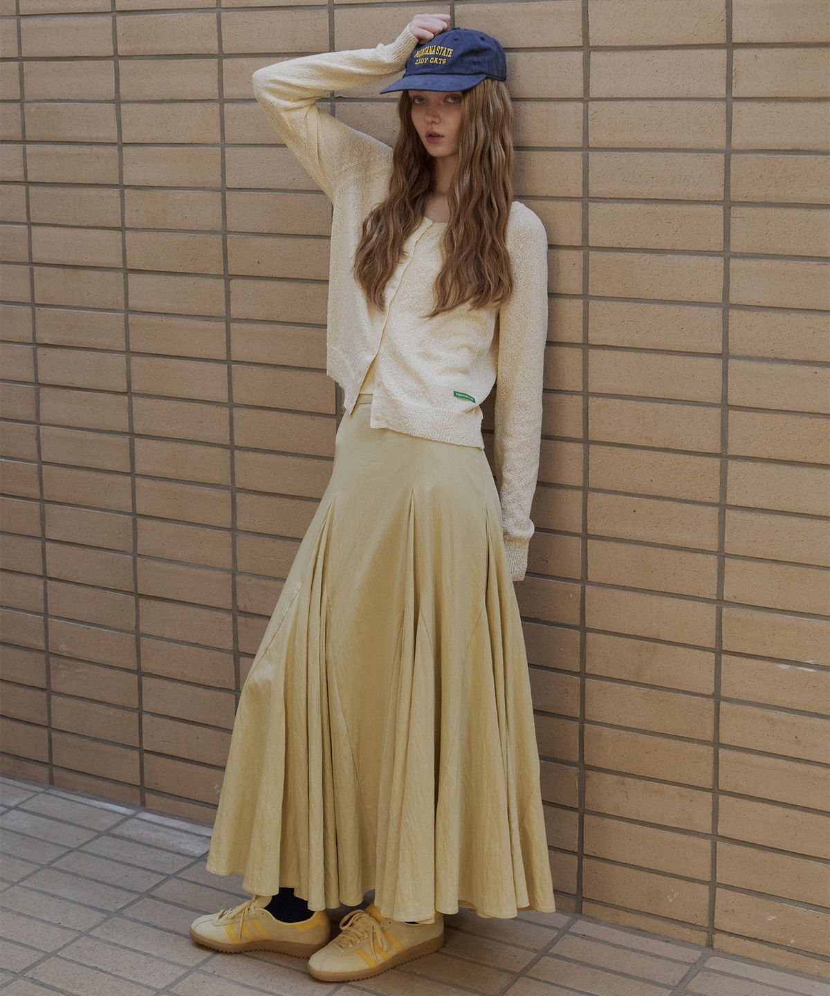 그린버터(GREENBUTTER) Summer Boucle Cardigan (Butter)