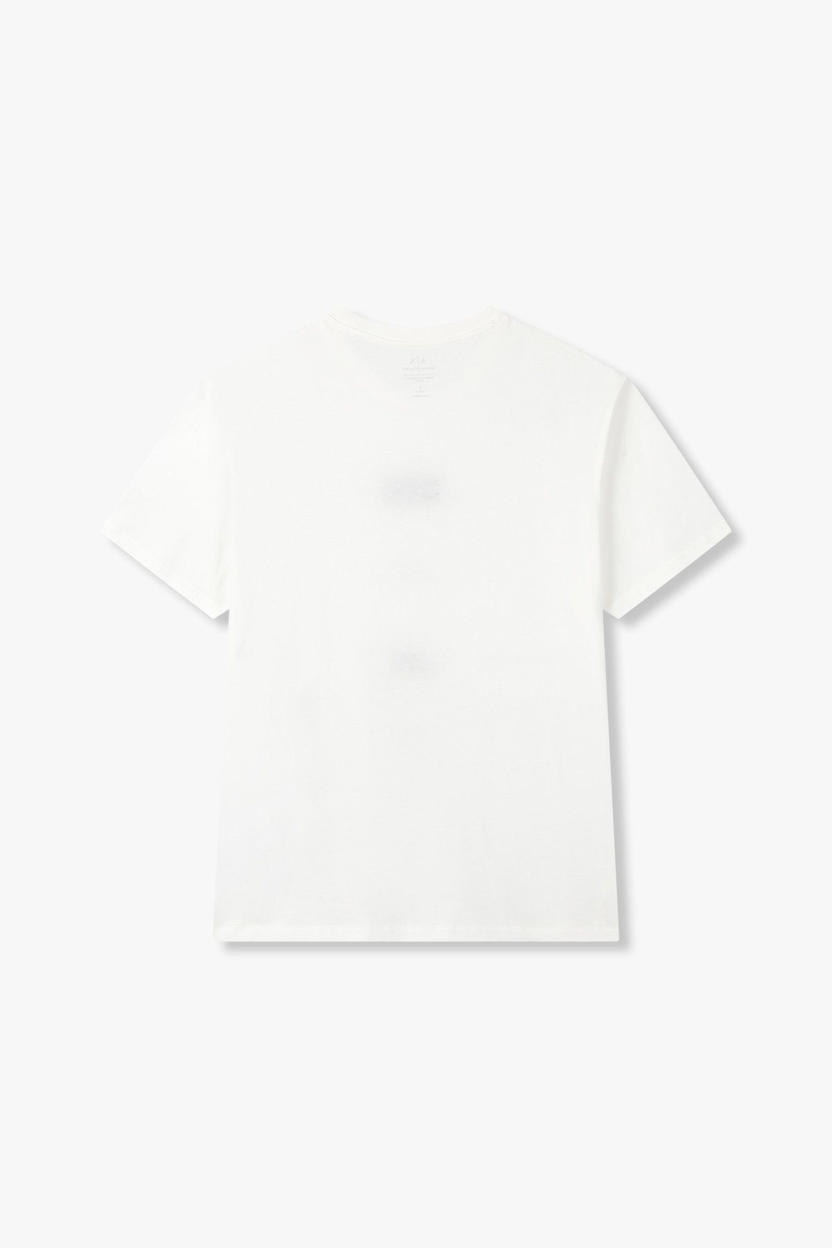 아르마니 익스체인지(ARMANI EXCHANGE) 남성 멀티 로고 크루넥 티셔츠_화이트 A415130030
