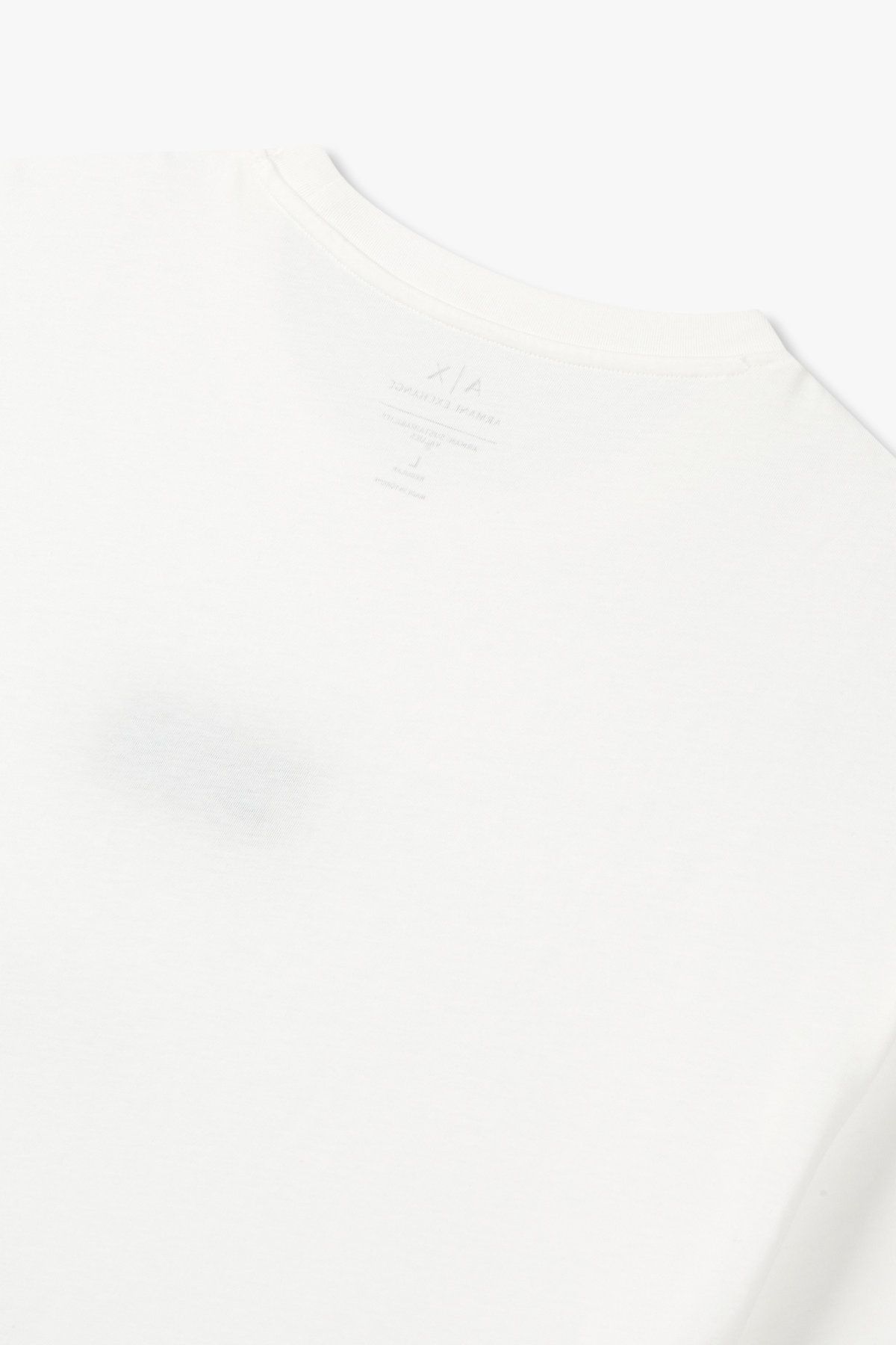 아르마니 익스체인지(ARMANI EXCHANGE) 남성 멀티 로고 크루넥 티셔츠_화이트 A415130030