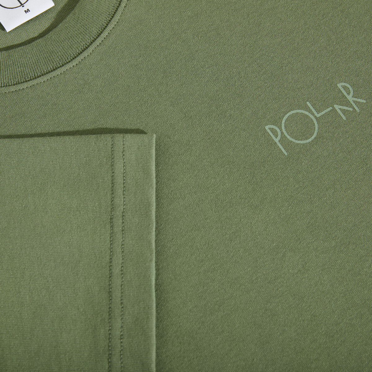 폴라(POLAR) STROKE LOGO CONTRAST TEE [MOSS GREEN]