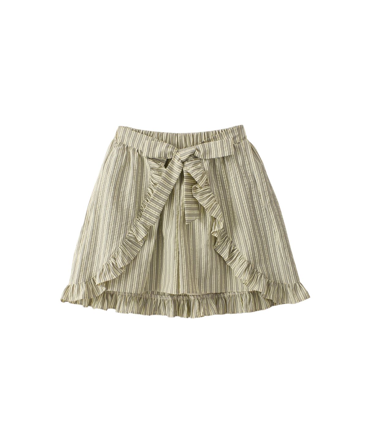 살롱 드 욘(SALON DE YOHN) Layered Shirring Mini Skirt_ Lemon